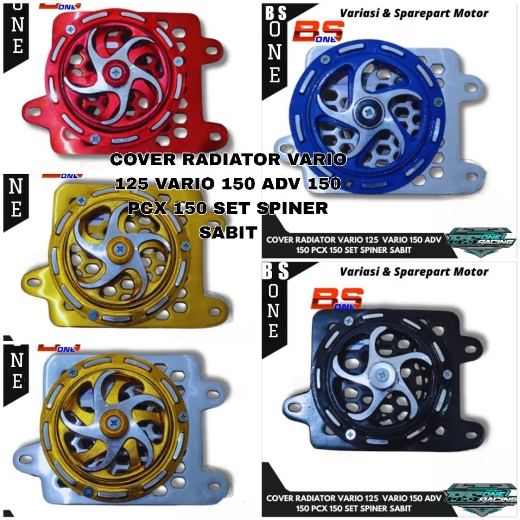 COVER RADIATOR VARIO 125 VARIO 150 TUTUP RADIATOR VARIO 125 PCX 150 ADV 150 SET SPINER SABIT