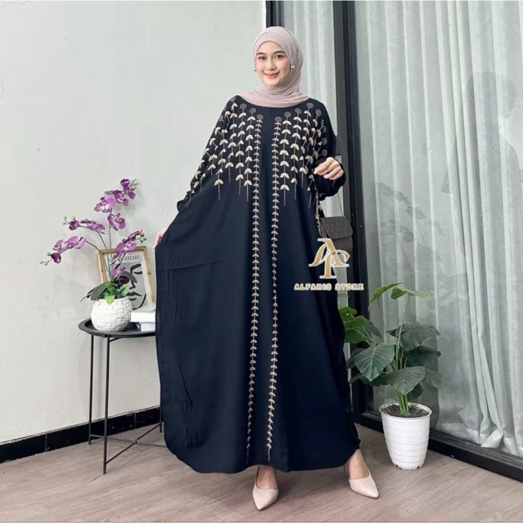 Kaftan Motif Sonia Gamis Dress Midi Daster Kaftan Wanita Panjang Kaftan Premium Kaftan Remaja Dewasa