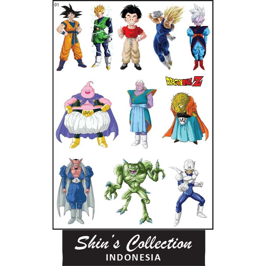 

Sticker stiker Dragon Ball Z Majin Boo World 1 pc