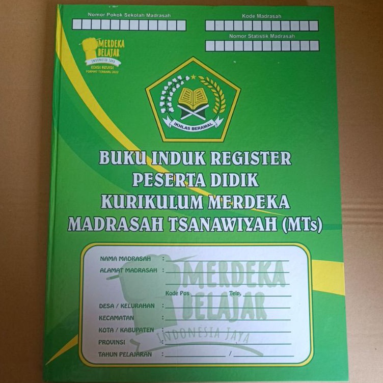 

KODE E46U Buku Induk Register Siswa MTs Merdeka