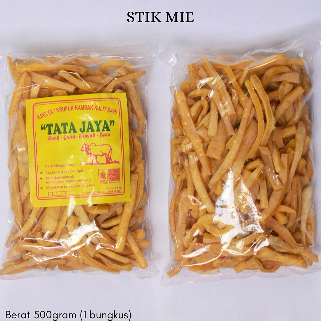 

[500gram] Dorokdok Krecek Rambak Tatajaya Stik Mie Kerupuk Kulit Sapi Asli Mentah