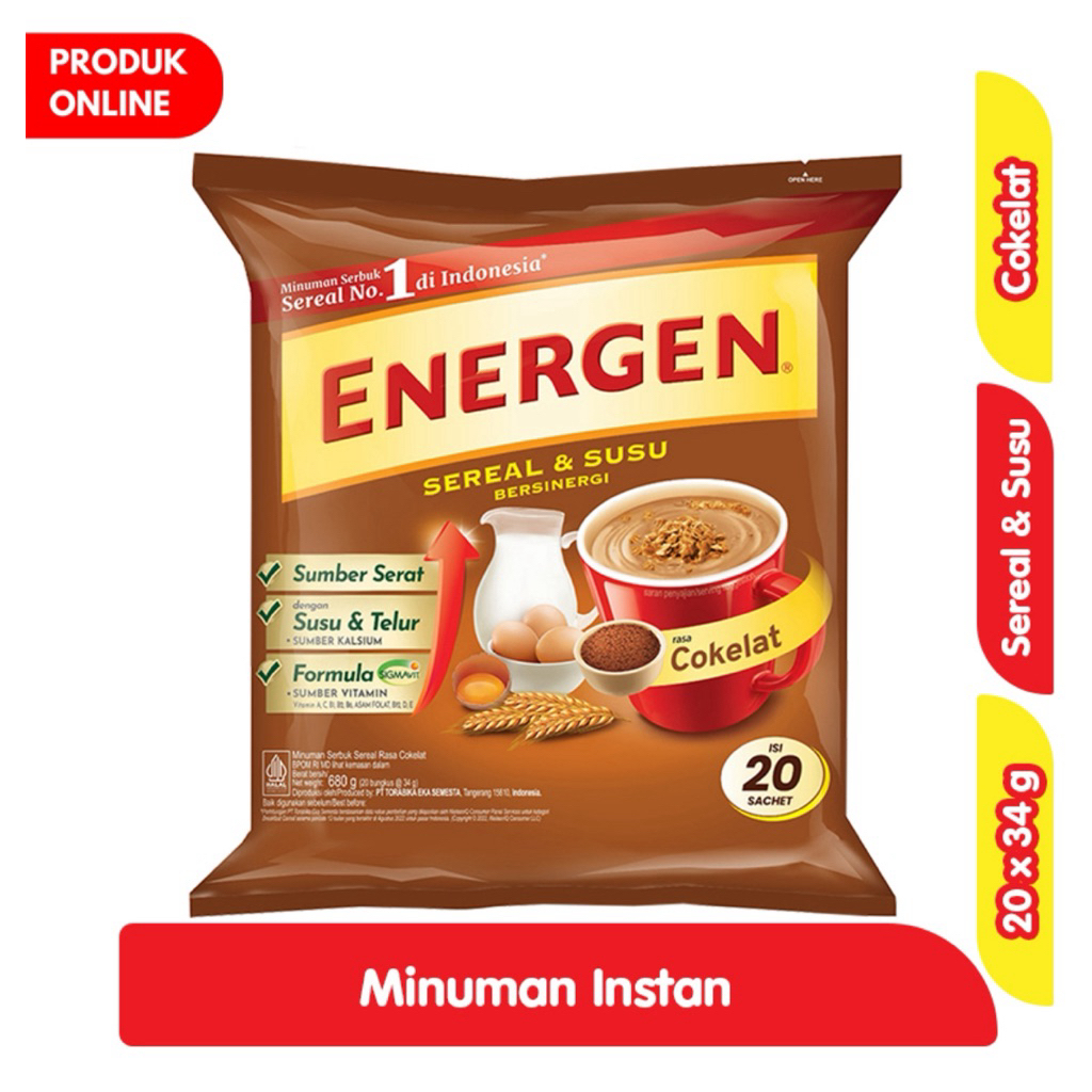 

Energen Minuman Sereal Cokelat 10x34g