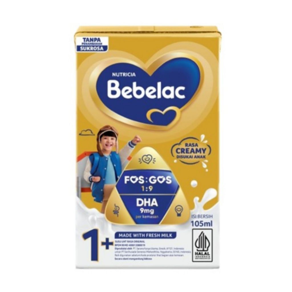 

[ 6 Pcs ] Bebelac Susu UHT Original 1+ 105ml / 165ml