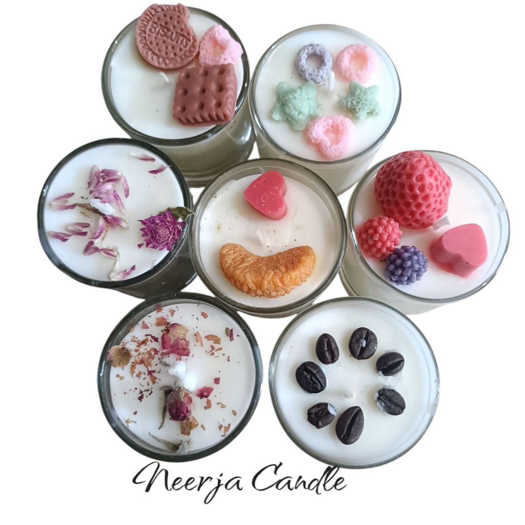 Lilin Aromaterapi calm wangi perfumed candle/souvenir lilin estetik