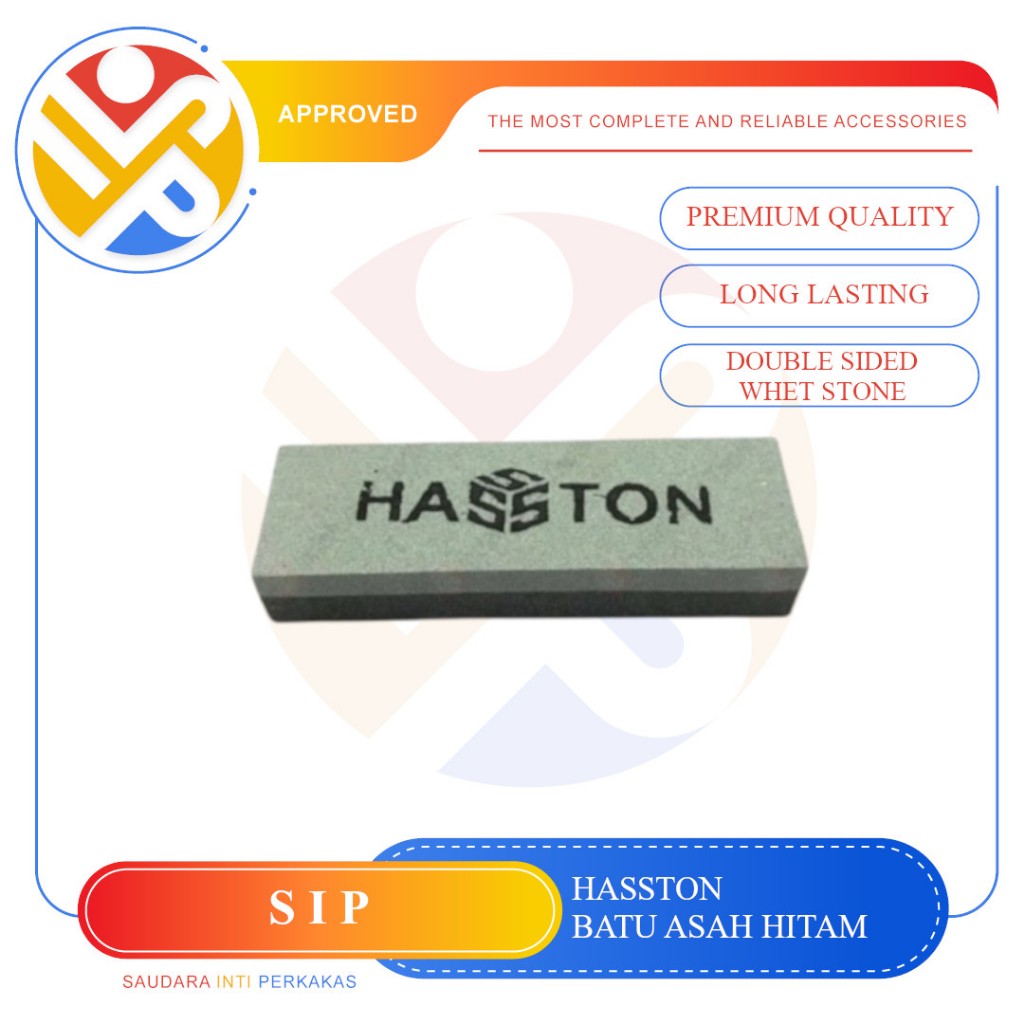 HASSTON PROHEX Batu Asah 8 Inci Hitam / Batu Asah 8" (0530-015)