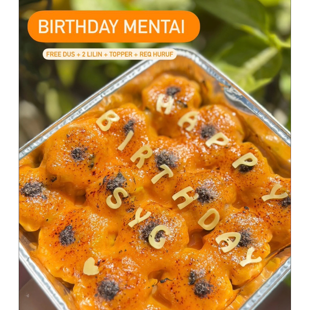 

Dimsum Mentai Birthday 16 pcs FREE LILIN + Topper + REQ HURUF + Dus