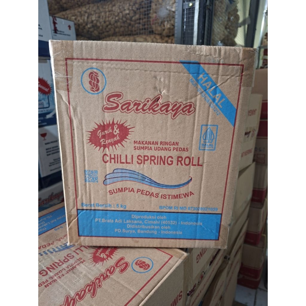 

Sumpia Udang Pedas 1 box 5kg Murah bget Surya Indah Jombang
