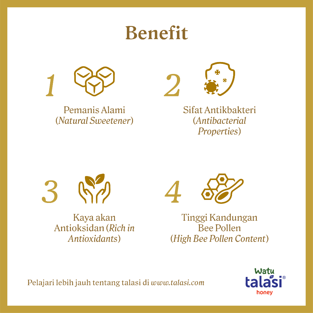 

QH Origin Alor 400gr, Talasi Watu Honey - Madu Murni