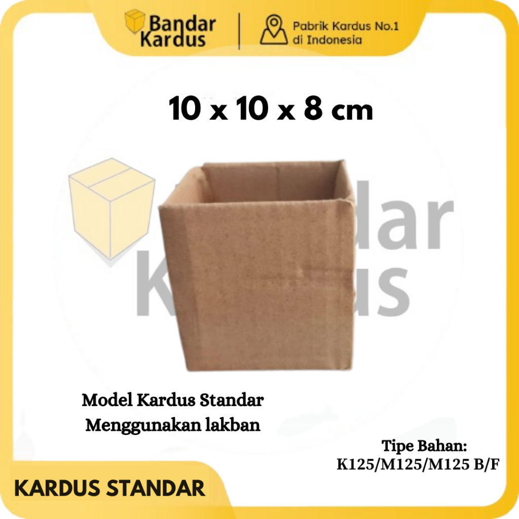

Kardus Standar | Box Packing Multifungsi Uk 10x10x8 | Dus Coklat Polos