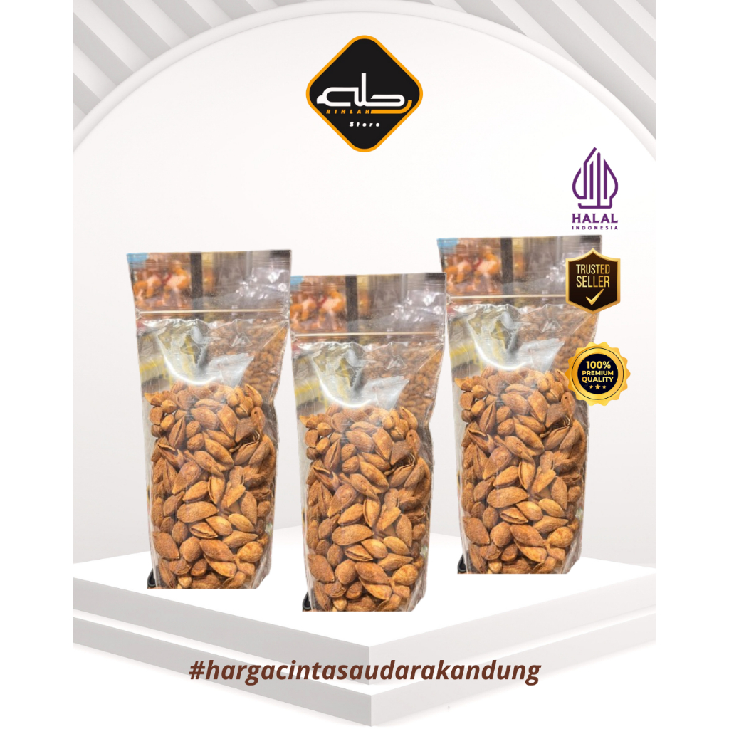 

Kacang Almond Kulit Premium 500gr