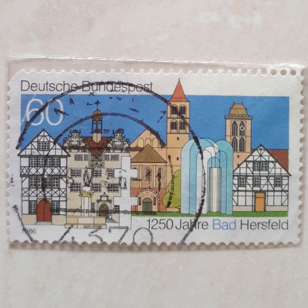 

Perangko Jerman Town Building Tahun 1986