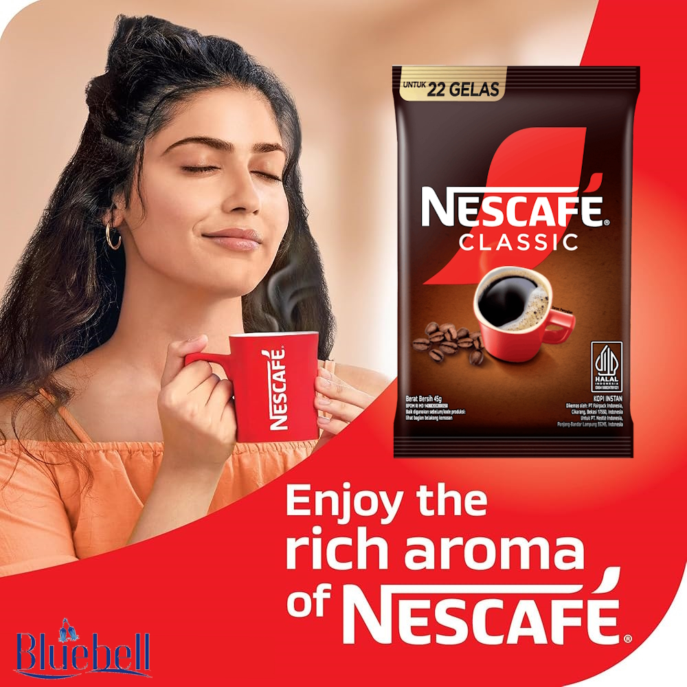

NESCAFE Classic Kopi Bubuk Instan Sachet 45 gr