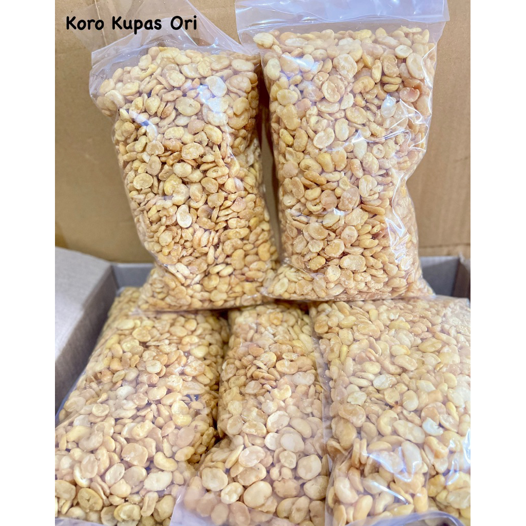 

KORO KUPAS ASIN/KORO JAIPONG/KACANG TOBA/CAMILAN KILOAN/SNACK RINGAN