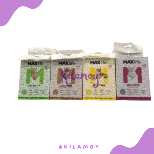 PASIR KUCING TOFU MAXLIFE TOFU SOYA 7L - PASIR KUCING GUMPAL WANGI TOFU SOYA