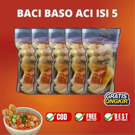 

Baso aci 5 bungkus hemat / baso aci hot jeletot / bakso aci khas bandung