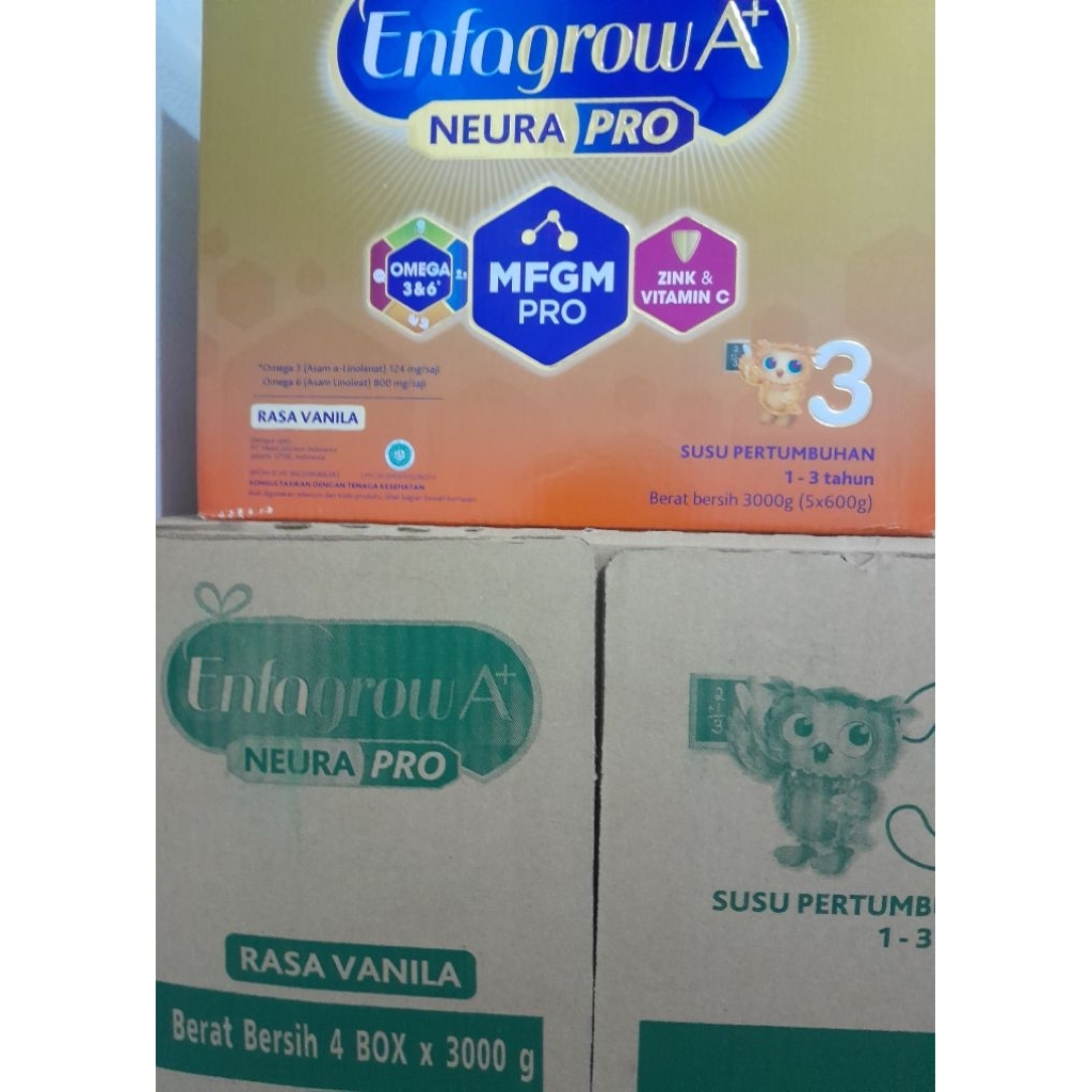 

Enfagrow A+3 Neura Pro Vanila 3000g (5 x 600g)