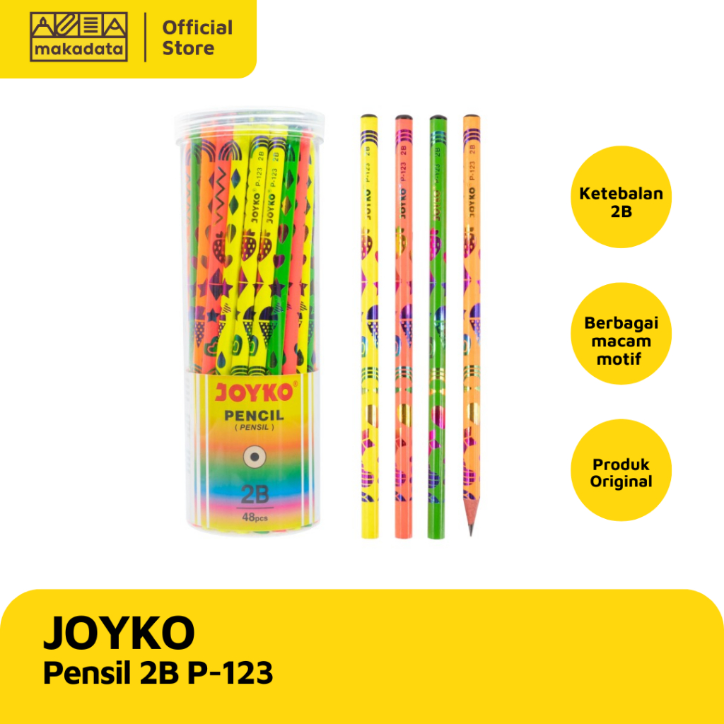 

PENSIL / PENCIL 2B JOYKO P-123 (1 PCS) MURAH