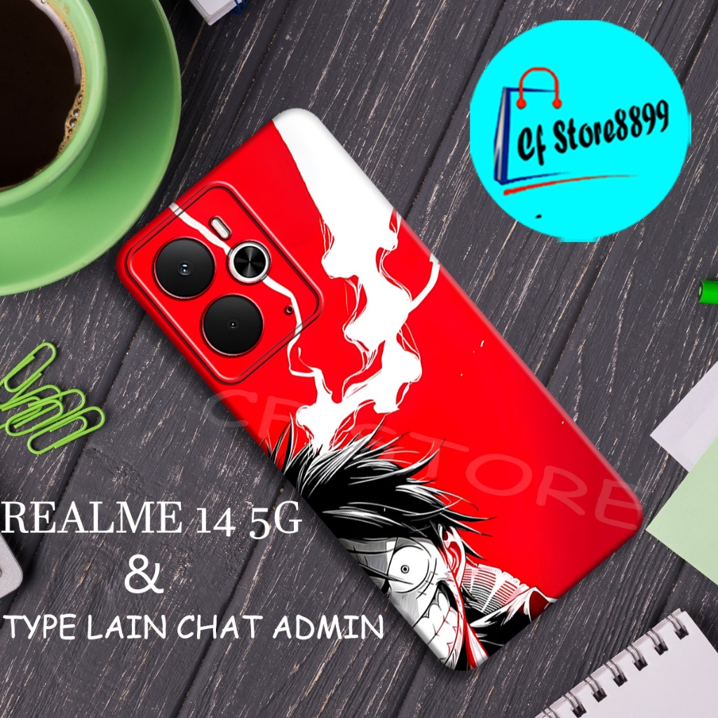 (CFS5) Softcase procamera  untuk Hp REALME 14 5G TERBARU I MOTIF ANIME I Kesing  REALME 14 5G I Case