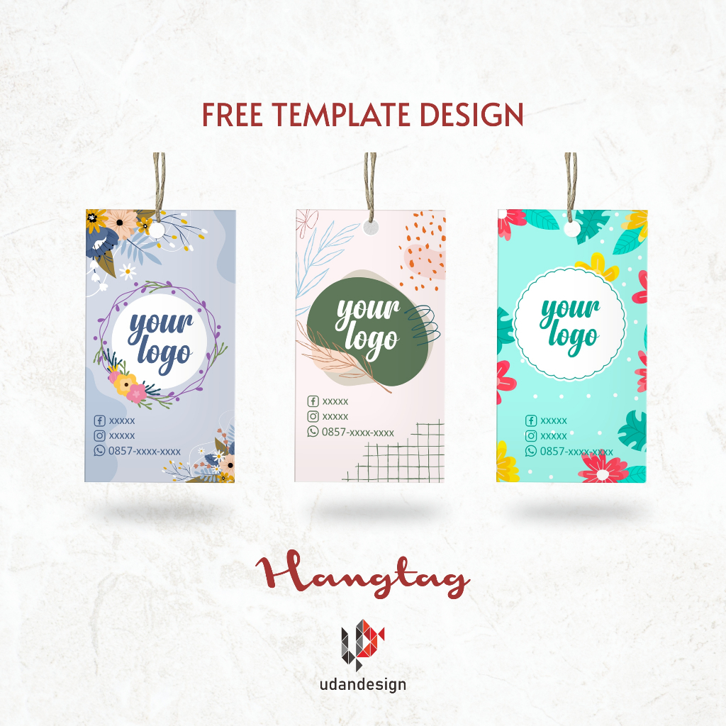 

Hangtag custom Premium - label hang tag 700gram (Tebal)