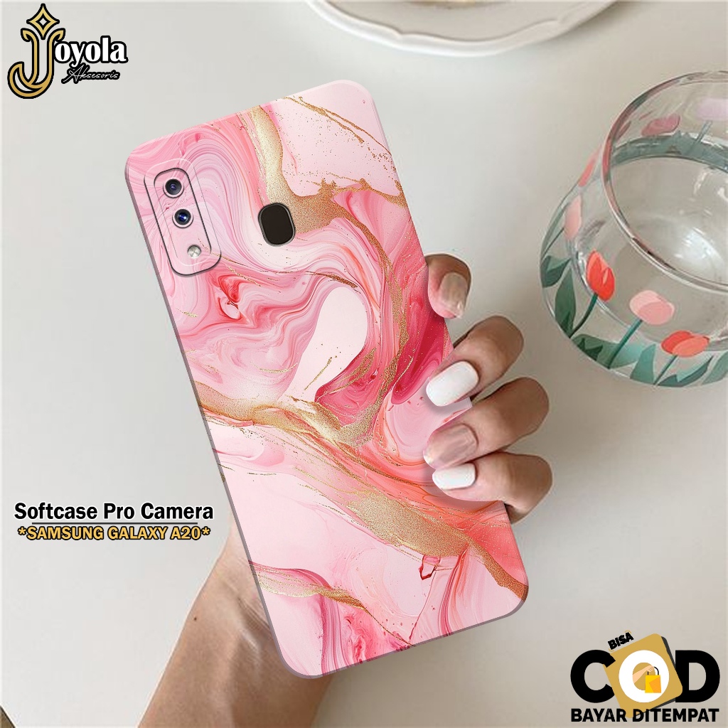 JOYOLA Case Samsung Galaxy A20/A30 Fashion Case Abstrak Softcase Samsung Galaxy A20/A30 Pro Camera C