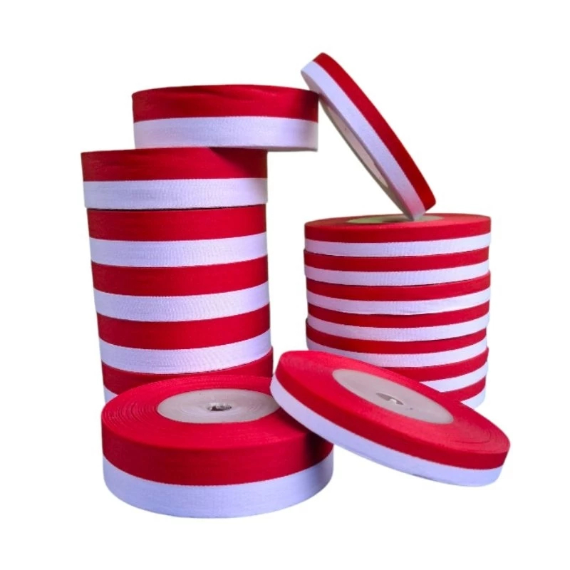 

(PER METER) Pita Kain Merah Putih 1/2 Inch(1.2cm)