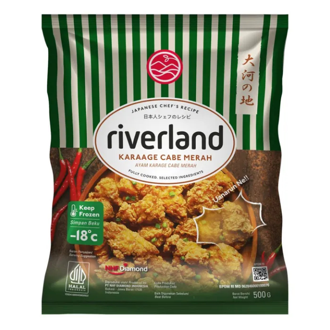 

Riverland Karaage Cabe Merah 500gr
