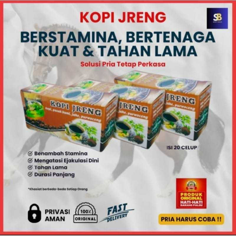 

Kopi Jreng Original - Kopi Kuat Tahan Lama - Tingkatkan Stamina Pria Dewasa & Bertenaga isi 20