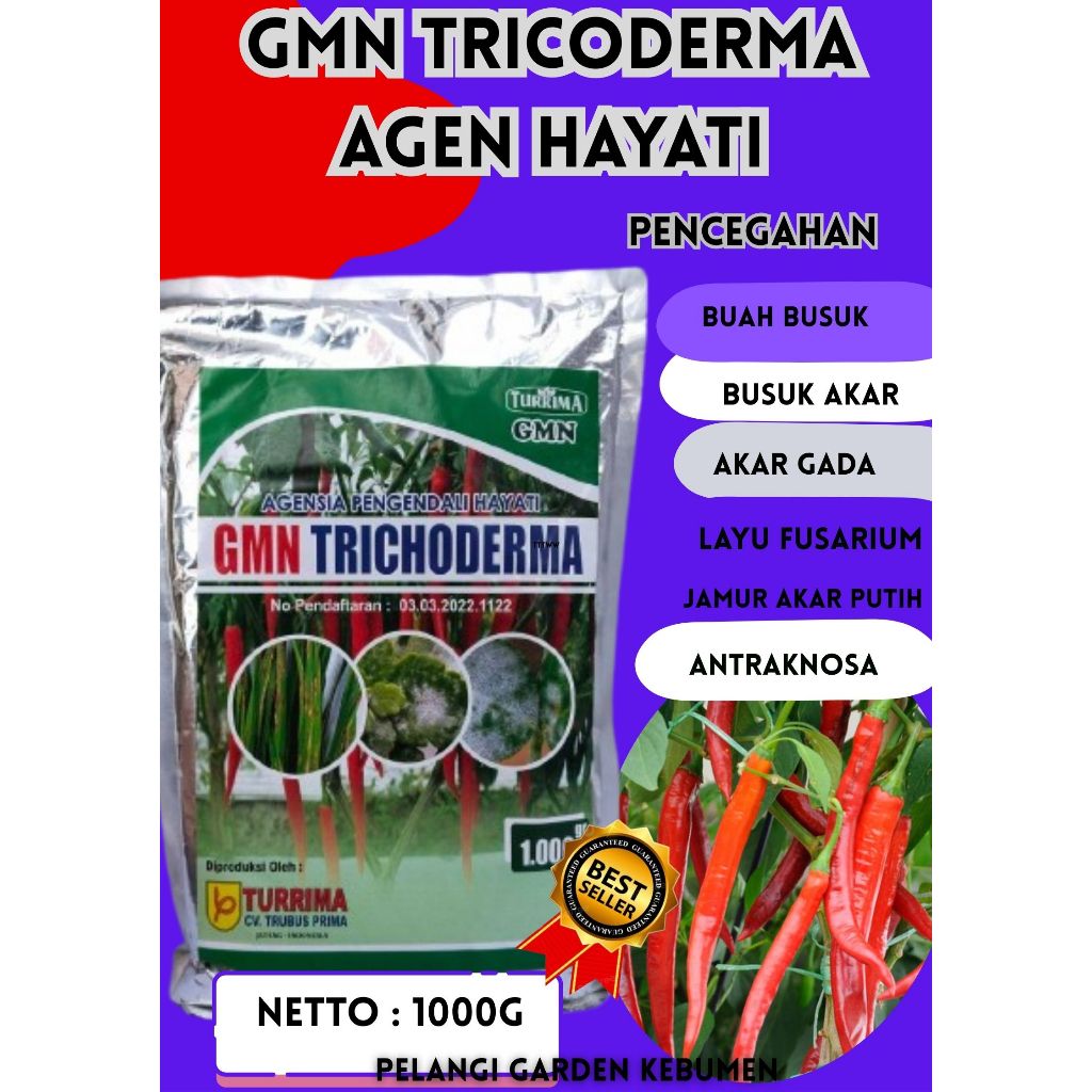 PANEN MELIMPAH  Trichoderma Asperellum, Trichoderma Alami Isi 1kg