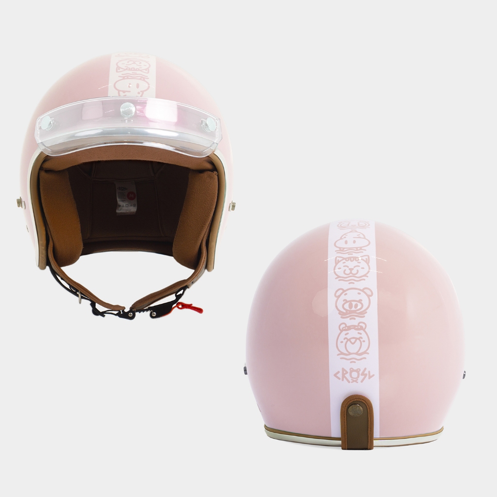 CRSL Racer Helmet Pink I Pelindung Kepala I Helm Motor SNI I Accesories Pengendara I Unisex