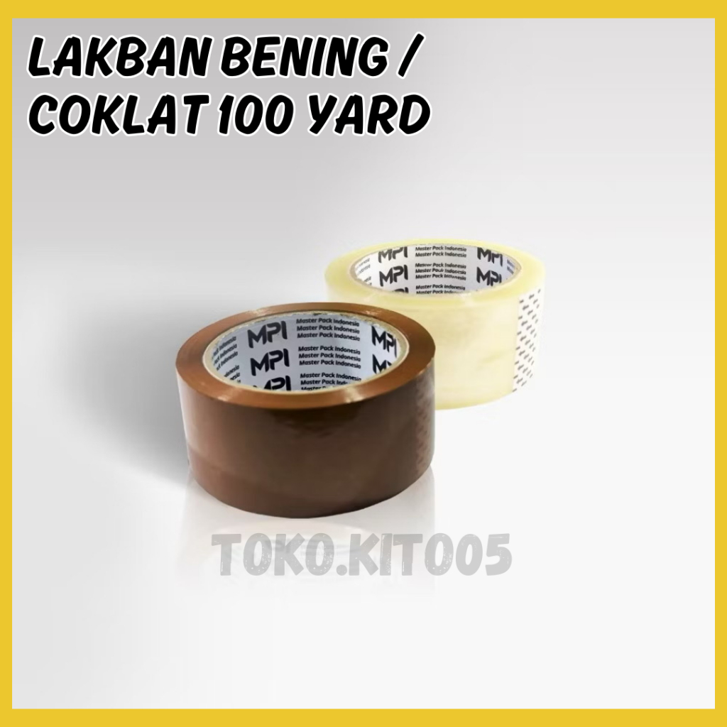 

Lakban Bening / Lakban Cokelat MPI Ekomonis 45mm x 100 Yard