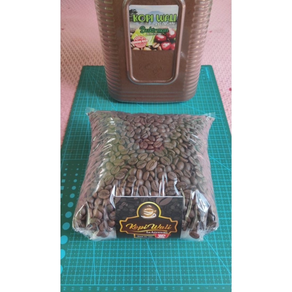 

roasted bean kopi wali bukirman robusta gunung kelir