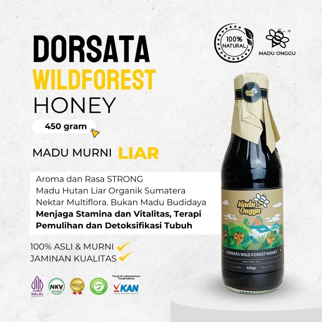 

Madu Hutan Murni Madu Onggu Dorsata Wild Forest Honey 450gr 100% Nektar Alami Tanpa Pengolahan Apapun