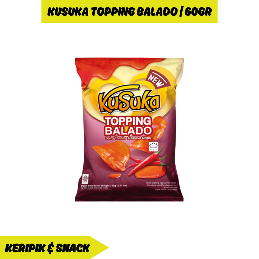 

Kusuka Singkong Topping Balado Pedas Manis
