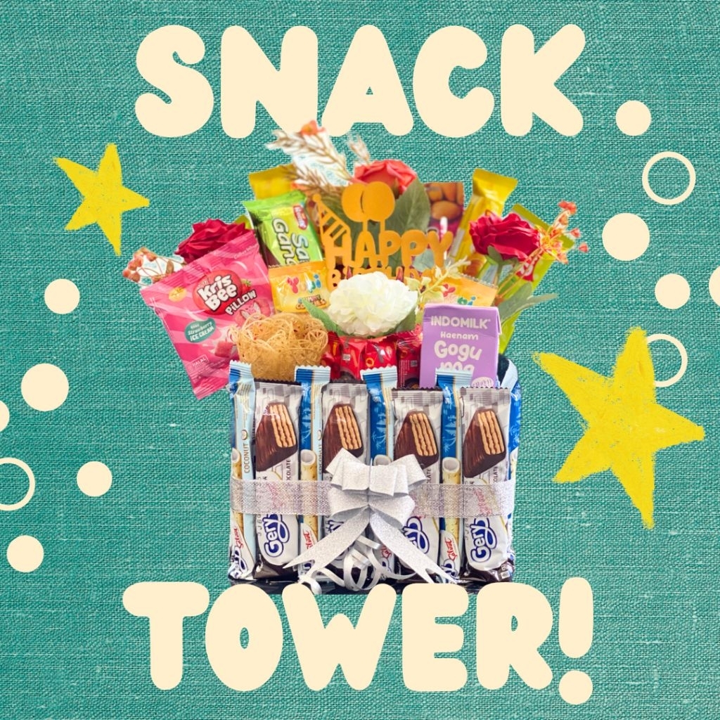 Snack tower/cake birthday gift termurah!