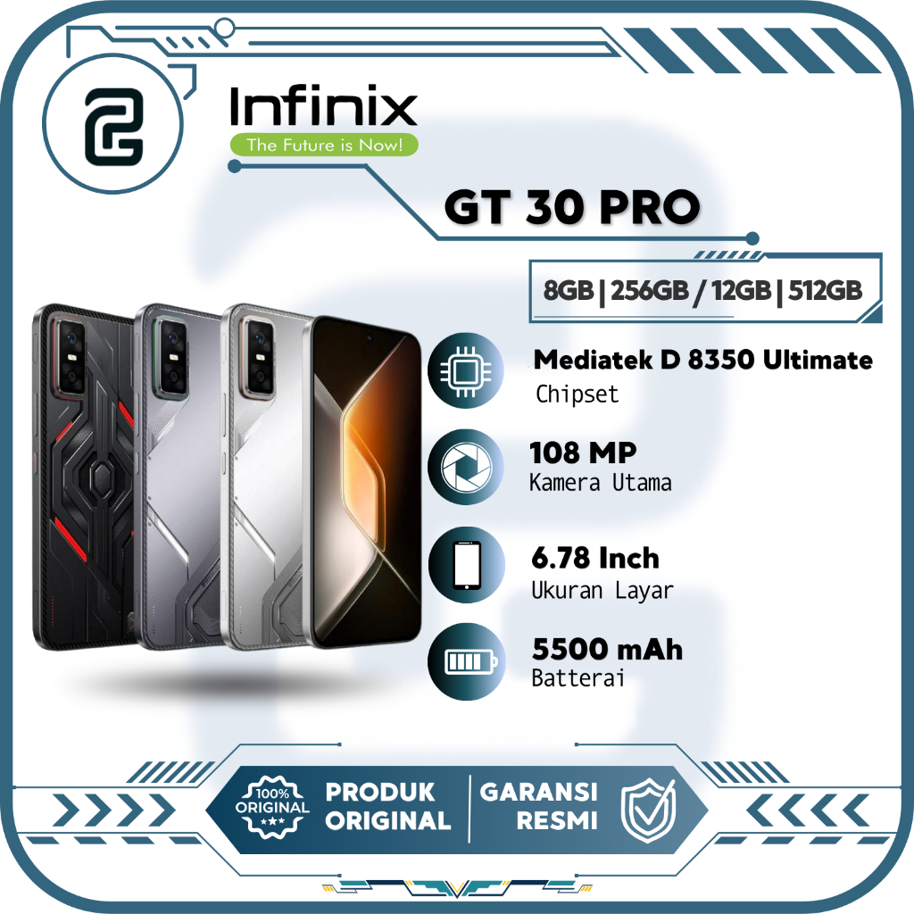 Infinix GT30 Pro 5G 8/256 12/512 GB RAM 8GB 12GB 256GB 512GB GT 30 Pro HP Gaming Smartphone Android