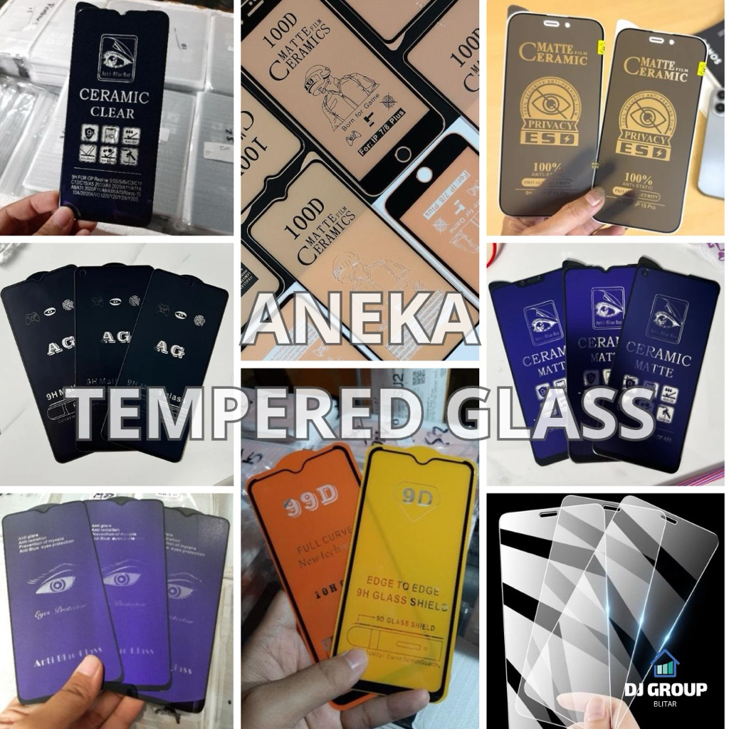 [ Aneka TG ] Vivo Y20 Y20i Y20s Y12s Tempered Glass Anti Gores Ceramic Bening Clear Matte Spy Polos 