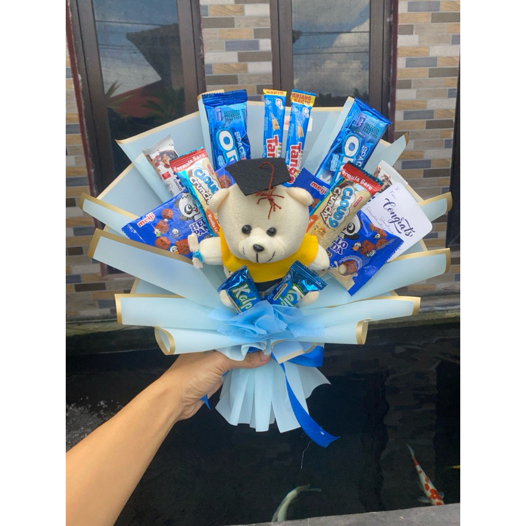 

Snack bouquet boneka graduation READY INSTAN bisa req warna
