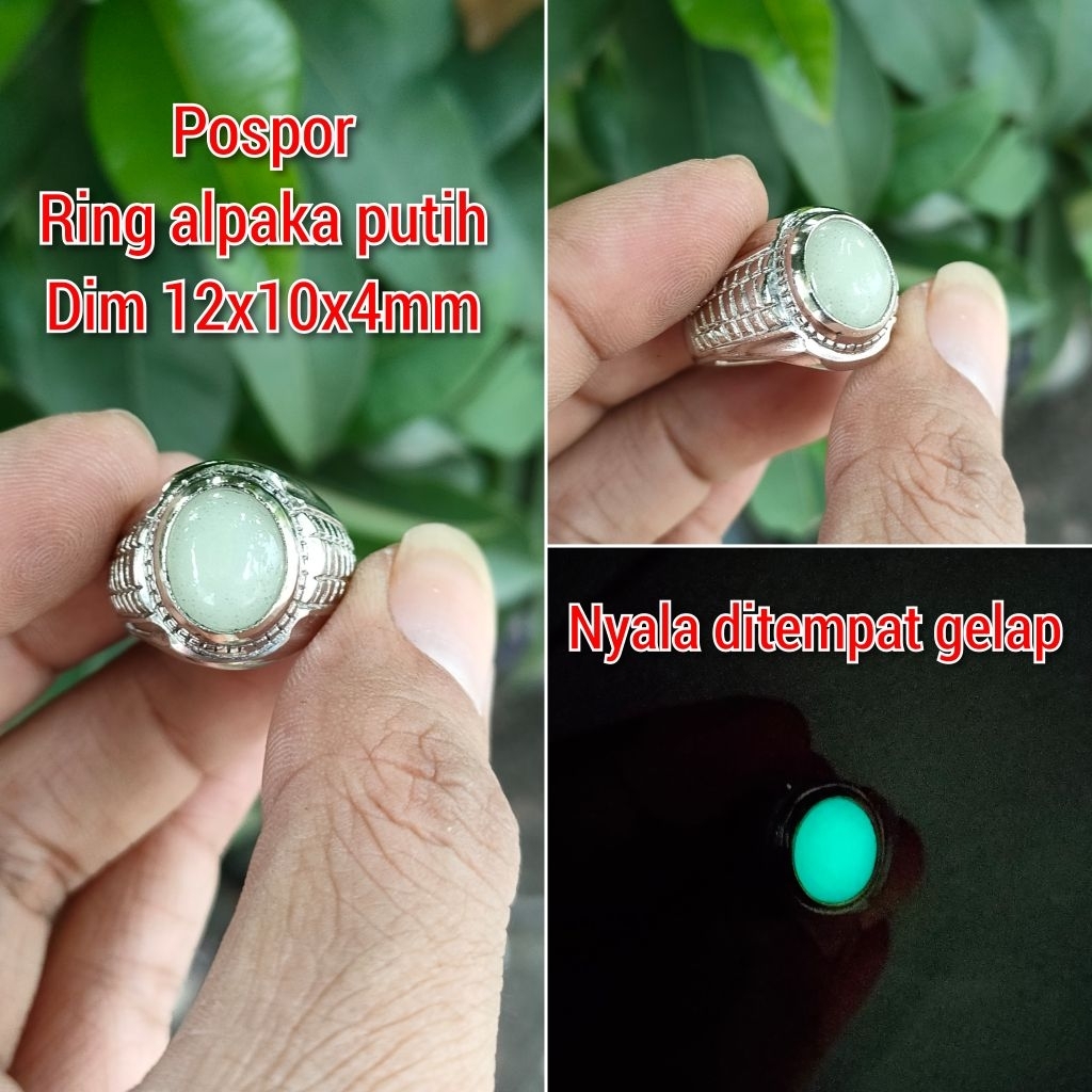 CINCIN PRIA POSPOR KECIL RING ALPAKA SUPER