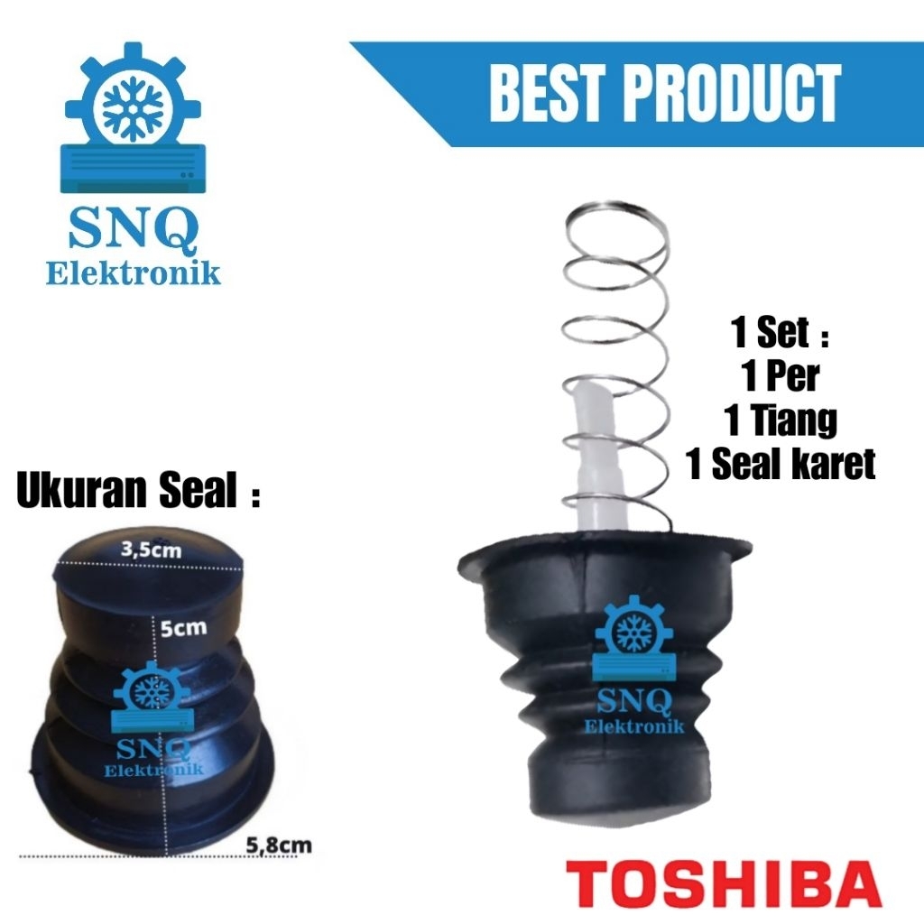 Karet pembuangan mesin cuci toshiba 1 set - Seal spin mesin cuci 2 tabung toshiba - Sil pembuangan m