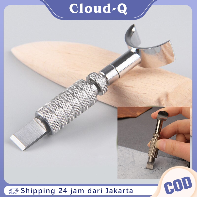 

Handmade Adjustable Swivel Leather Tools Rotating Carving Knife Blade Untuk Kerajinan Kulit Handmade DIY