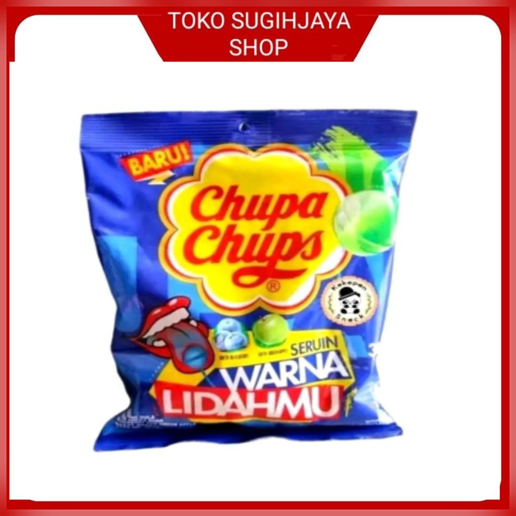 

CHUPA CHUPS WARNAI LIDAH MU APPLE ISI 30 pcs lolipop