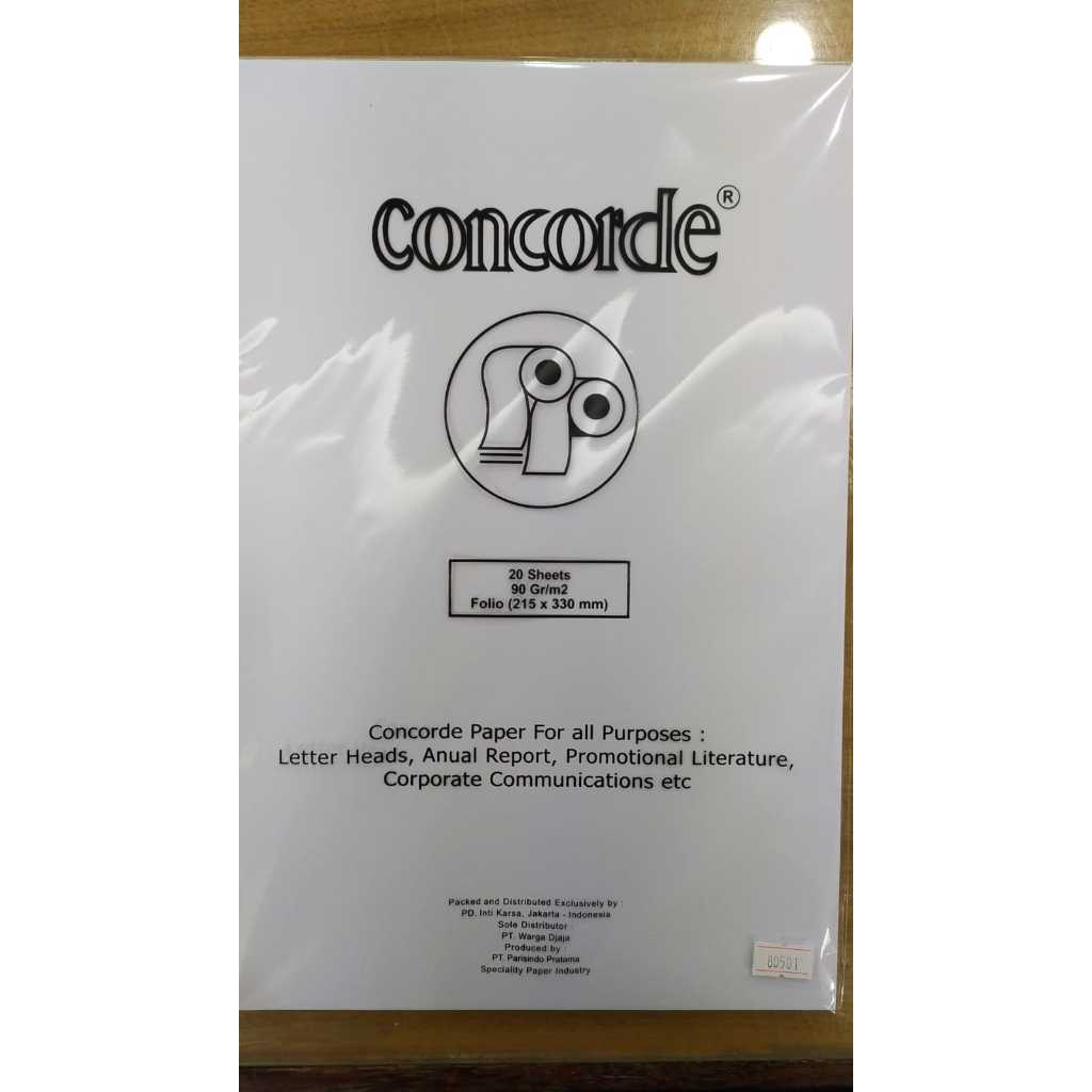 

Gramedia Batam - Kertas Concorde Putih Folio 90gsm 20 sheets