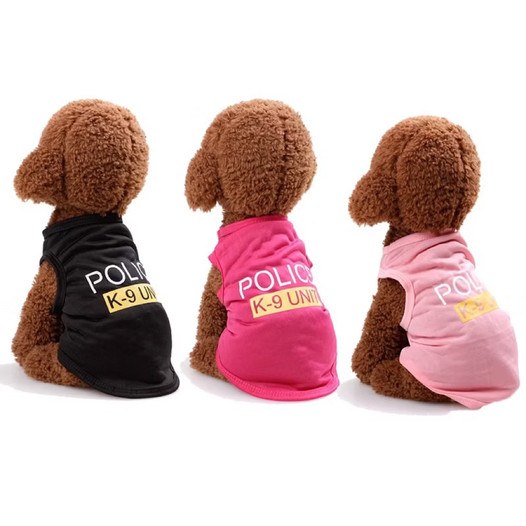 rompi/ kaos tanpa lengan hewan “POLICE K9 UNIT”