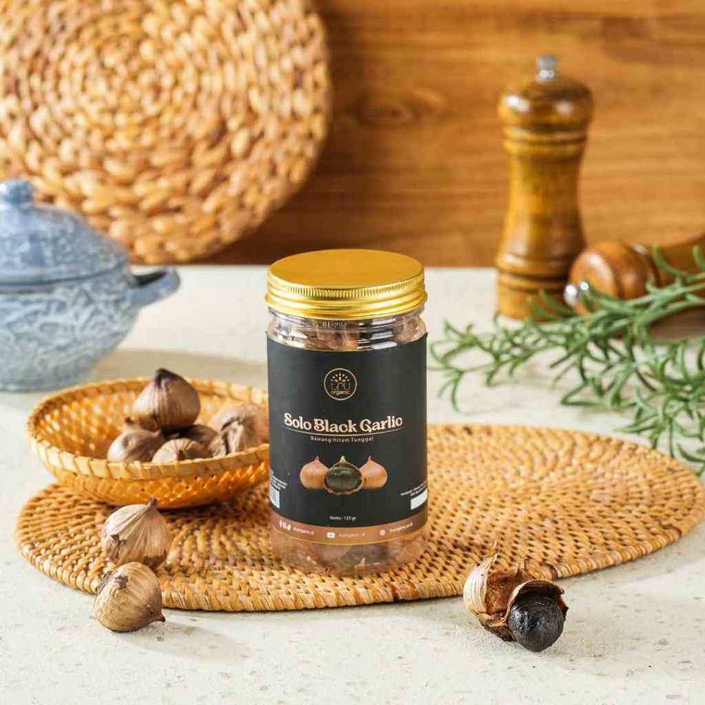

(PREMIUM) TRUorganic Black Garlic Solo 125gr - Bawang Hitam Tunggal