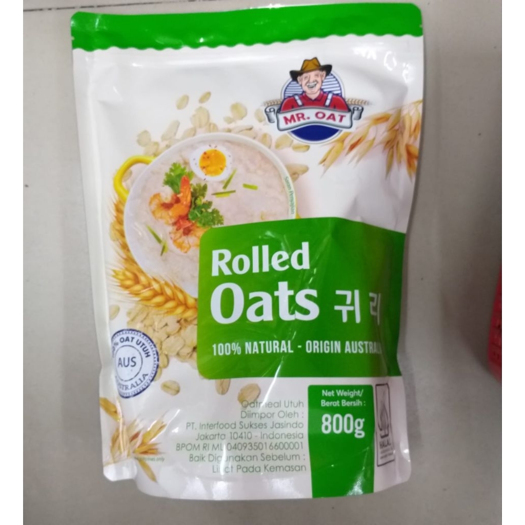 

Mr. Oat Rolled Oats Origin Australia 800 gram