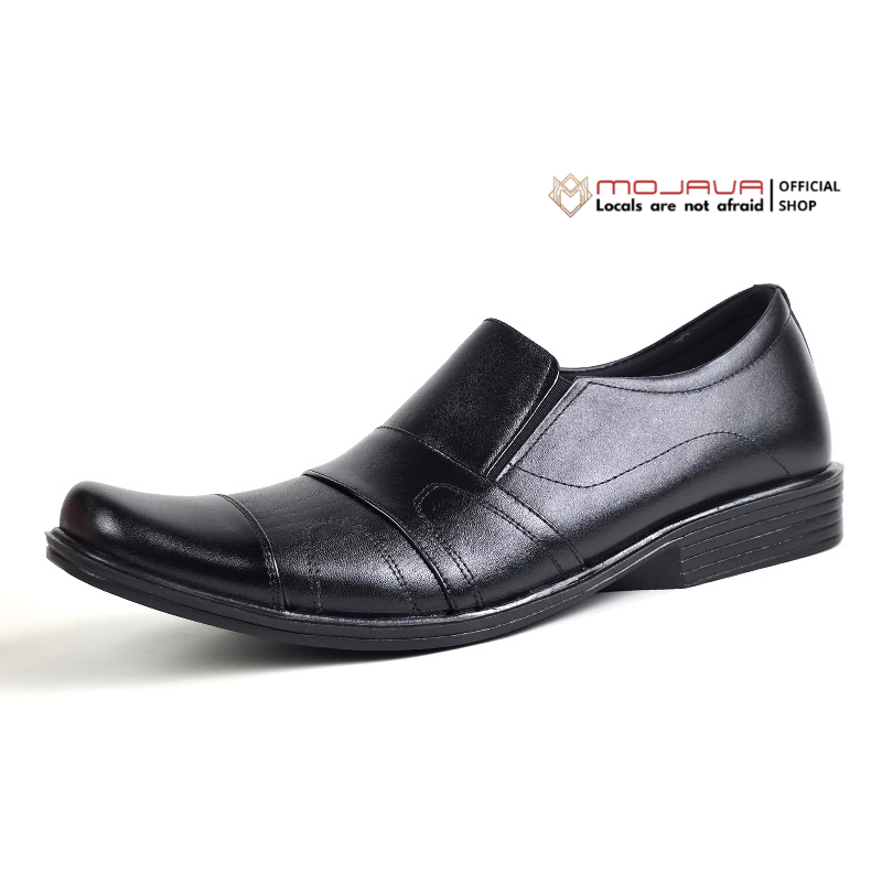 Mojava - M37 Sepatu Pria Pantofel Oxford Slop Kulit Asli Hitam Size 39 -44