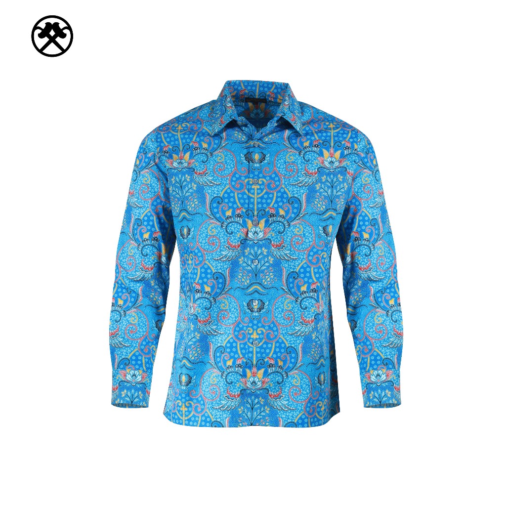 Keris Gallery Kemeja Batik Slim Fit Pria Lengan Panjang Keris Wismala Ratri