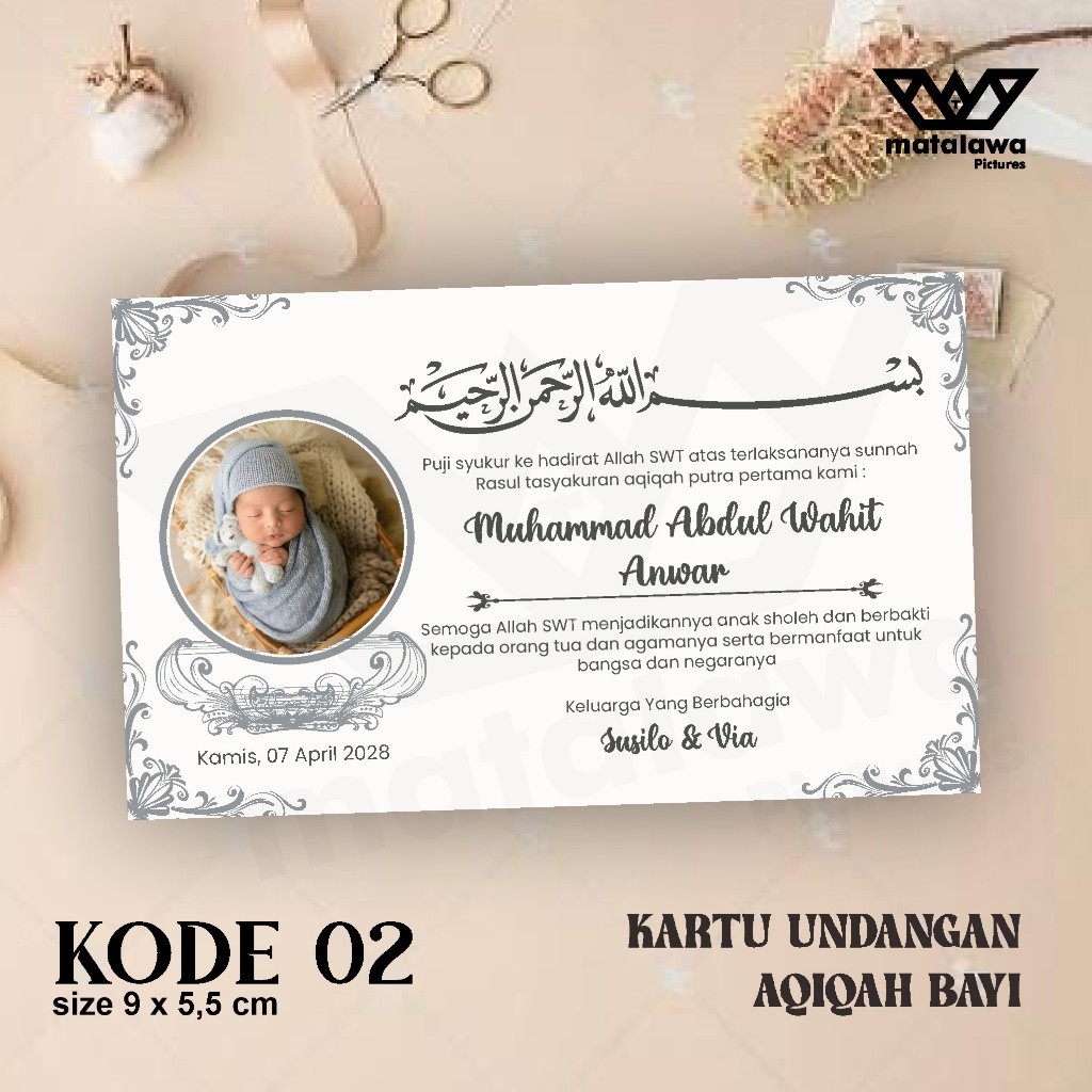 

Cetak Kartu Stiker Tasyakuran Aqiqah Sticker Ucapan Selapanan Bayi Kelahiran 4 7 Bulanan Kehamilan 2