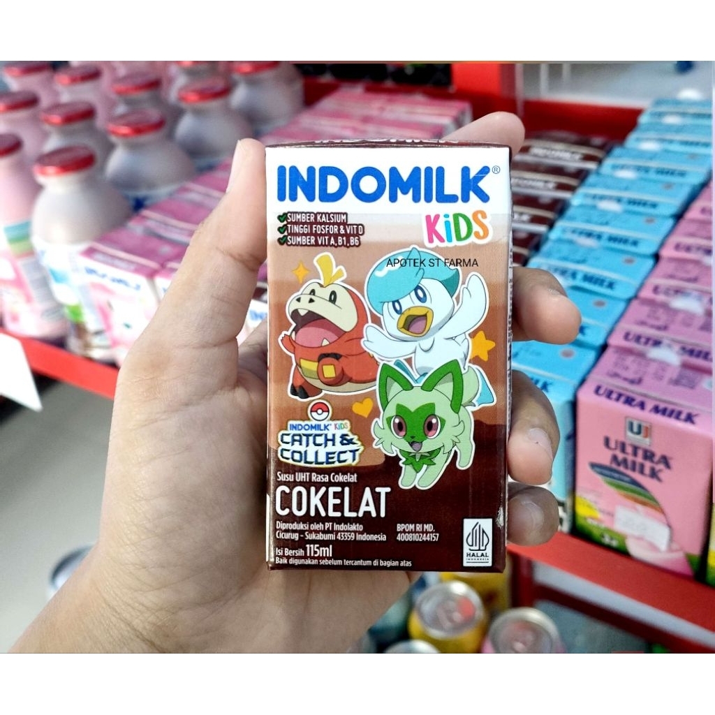 

INDOMILK SUSU UHT RASA STROBERI COKELAT 115 ml & 190ml