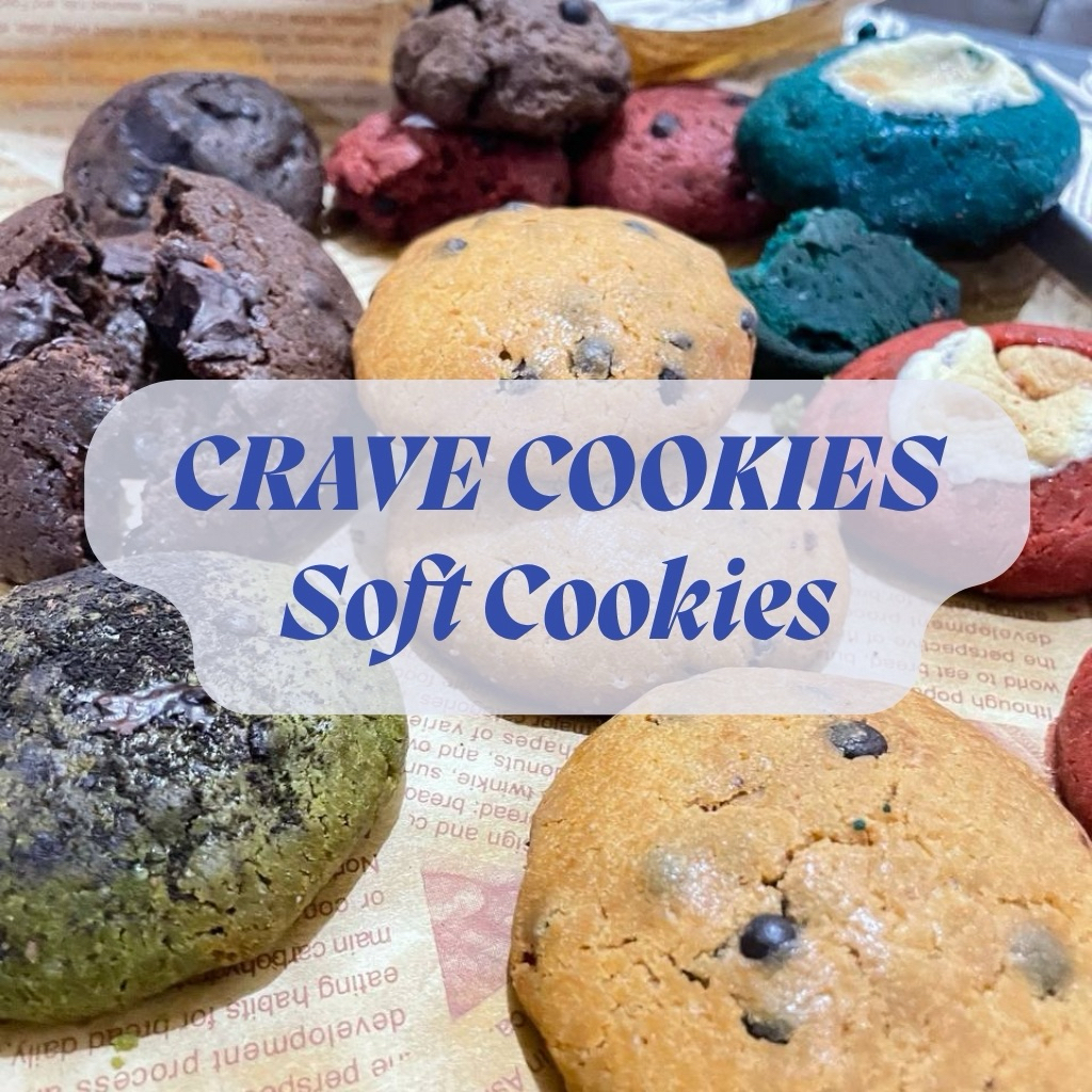 

Crave Cookies Soft Cookies| Freshly Baked {Minimal Order 3 Pieces}